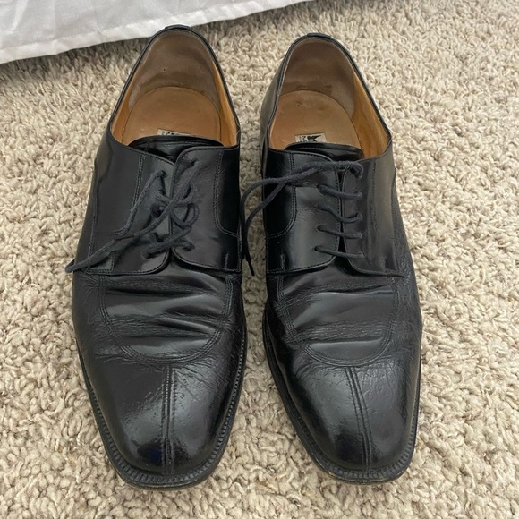 Men’s Moreschi Classic Black Oxfords (wedding shoes) size 11 main image 3